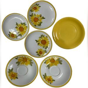 Mikasa  Cera-Stone Sunshine Floral Print D1379/D0300 Oven to Table to Dishwasher